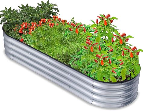 SogesHome Galvanized Raised Garden Bed Kit 6ft X 2ft X 1ft 